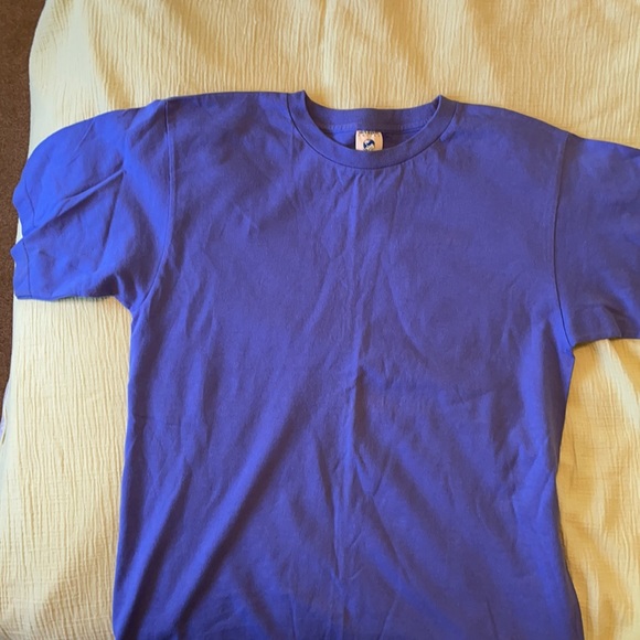Blue crew neck short sleeve t-shirt - Picture 3 of 4